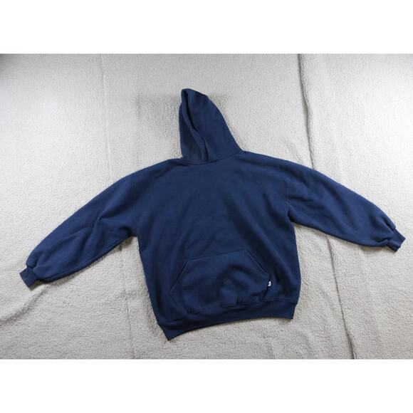 Russell Hoodie Vintage XL Blue Kangaroo Pocket Pull Over Sweatshirt USA